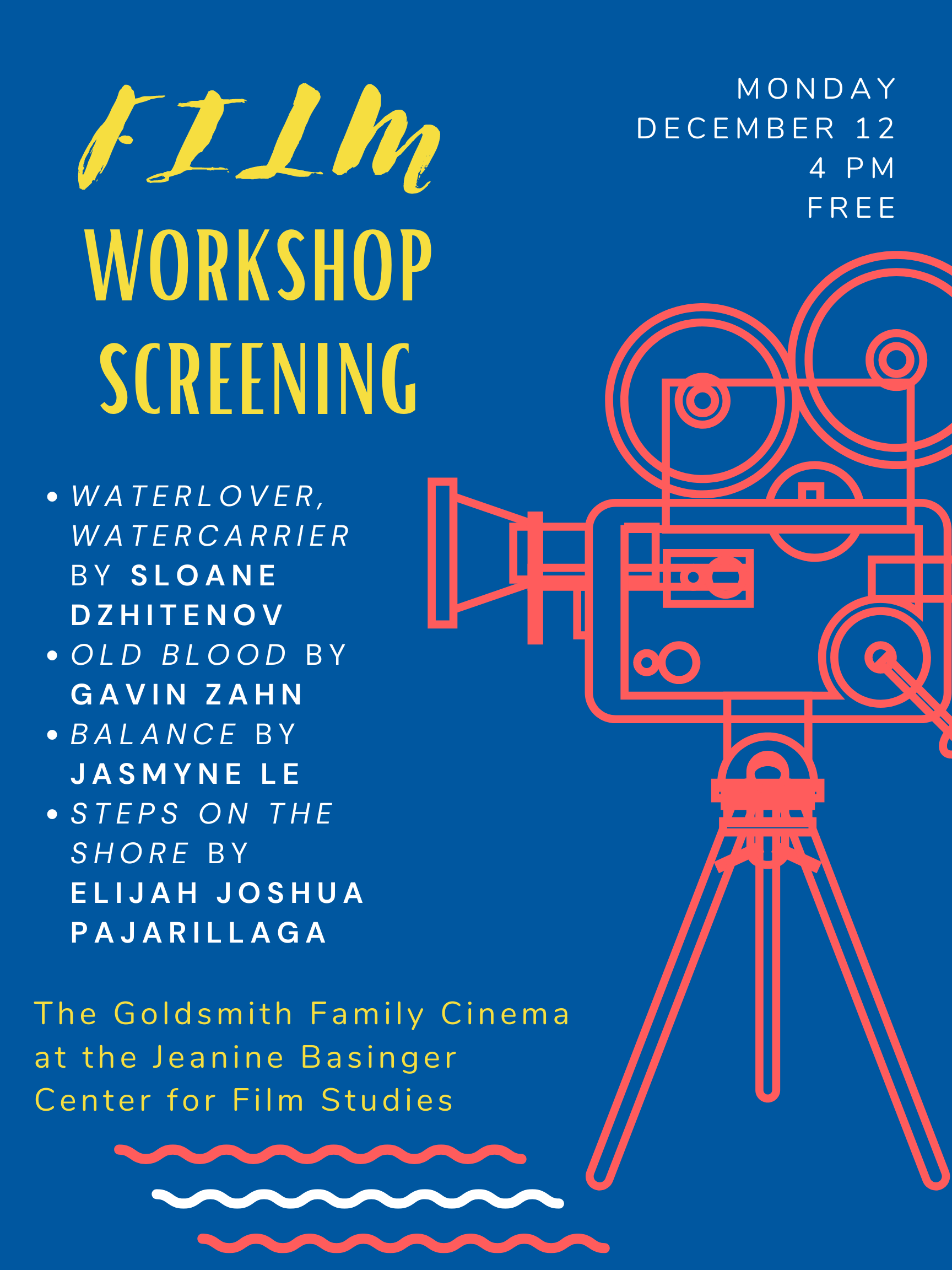 Film Workshop Screening Poster